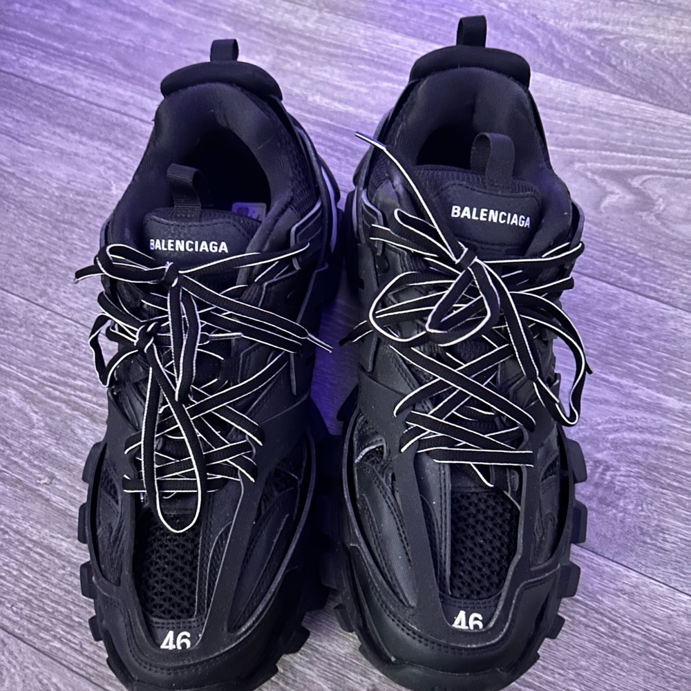 Balenciaga black track runners